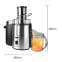 Original juice machine household automatic large diameter juicer slag juice separation juice machine（Wechat:13510231336）