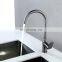 Hot and cold kitchen faucet mixer gun metal stainless steel single handle kitchen faucet