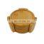 Natural Bamboo Round Slate Coaster Set Of 4 With Bamboo Holder