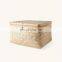 Hot Sale Woven Bamboo basket with lid bathroom storage basket Wholesale Handwoven Made in Vietnam