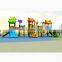 Plastic slide children commercial playground outdoor games playground equipment