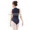 Graceful Turtle Neck Cotton Lycra Gymnastics Competition Leotards