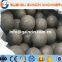 rolled steel mill grinding media balls, steel forged mill balls for mineral processing