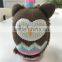 Funny ear muff winter knit warm earmuffs Exquisite owl animal pattern