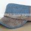 in stock 2014 winter fashion flat top military hat