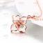 stylish 18k rose gold plated necklace retro necklace