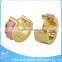 ZS13053 gold plated hoop earrings manufacturers new fashion natural stone earrings