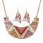 Summer Style Colorful Beads Choker Chunky Bib Collar Jewelry Set