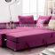 High Quality l Shape Sofa Cum Bed Rosy Fabric Sofa Bed
