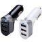 Momax XC Series 2.4A Quick Charging 3 USB Ports Car Charger for iPhone/ Android Mobile Phone Fashion Car Charger MT-5677