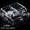 large cosmetic organizer lipstick holder case plastic makeup transparent organizer