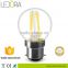A++energy glass G45 led bulb CRI>90 dimmable filament bulbs
