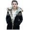 2015 High Quality Real raccoon fur rabbit fur Long skiing woman Jacket winter down jacket