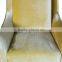 S491 Middle East Style Yellow Velvet Fabric Living Room Chair