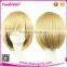 Factory cheap fashion blonde wig for girl