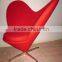 stylish shape fiberglass cone chair with swivel function