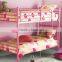 Home Bedroom Furniture Modern Metal Sweet Princess Kids Bunk Bed