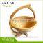 Bamboo vegetable basket with apple design