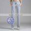 Wholesale custom 100% polyester blank women yoga sweat pants