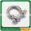 New pins stainless steel bow shackle for paracord bracelet, 4mm stainless steel bow shackle