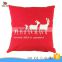cheap christmas reindeer red square decorative pillows