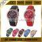 New Men Women Fashion Leather Analog rose gold Stainless Steel geneval watch