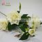 luxury artificial silk flower with scented from china 3 open rose and 1 bud