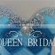 Real Works Crystal Organza Royal Blue Wedding Dresses in Turkey