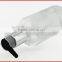 clear cosmetic bottle with pump caps empty mist sprayer shampoo bottles
