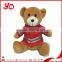 wholesale custom plush teddy bear with hats and clothes
