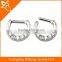 Wholesale Stainless steel Princess Clear Gemmed Septum Clicker for women Body Piercing Jewelry