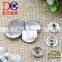 Different Metallic Colors Fastener and High Quality Ring Metallic Button for Jacket