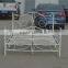 Modern and elegant metal double bed in white color