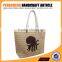 Hot sale natural environmental protection jute linen shopping bag tote bag