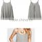 teen girls cheap bandage lacing free adjusting loose tank top fancy plus size vest for women