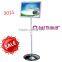 Advertising Free Standing Modern Floor Poster Display Rack