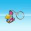 Promotional gift 2D logo effect Custom pvc soft rubber keychains