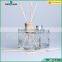 Glass Aroma Bottle 200ml square bottle for perfume with lid