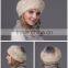 Beanies Knitted Beanie /Custom Beanie Hats/winter mink fur hat