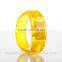 Sound activated LED flashlight wristband LED light up PVC bracelet party promotion gift wristband
