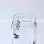 Large Capacity New Design Handblown Borosilicate Recycled Glass Water Bottle With Black Pattern