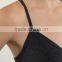 custom 95 cotton 5 spandex plain sexy black women gym tank top