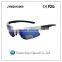 Adjustable nose piece half frame sport sunglasses