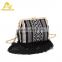 Hot Sale Fashion Tassel Black Handbag Patchwork Boho Shoulder Bag Wholesale China Factory
