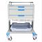 New Style Best Sell Steel Medical Tool Trolley With Drawers