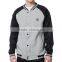 Raglan Style Grey Black Varsity Jackets/ Varsity Jackets Wholesale/ Letterman Embroidered Jackets