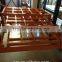 metal push-back rack with epoxy powder baking