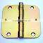 Furniture hardware Iron Door Hinge/Round corner iron hinge/America iron door hinge
