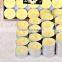 Unscent Yellow Color Tealight Candle for Garden Decorative