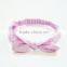 Hot-selling cotton girly headband,fancy printed knotted turban stretch headband,cotton hair accessory